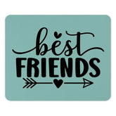 Best Friends Mouse Pad, Cute Friendship Gift, Arrow Heart Design, Office Desk Decor, Unique Mousepad, Bestie Gift Idea, Stylish Computer - Tawshia